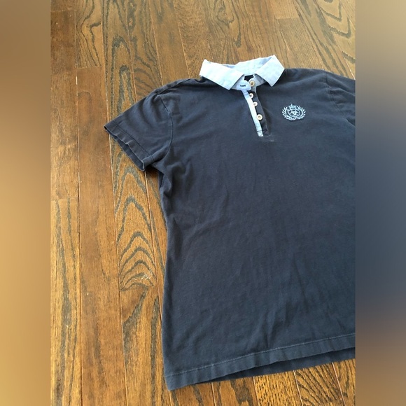 Ariat Girls XL 14-16 Blue Two-Tone 100% Cotton Show Shirt Polo Shirt - VGUC! - Picture 2 of 12